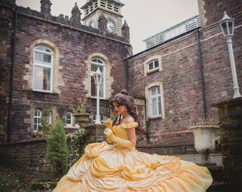 Disney Inspired, Belle Dress Adult, Belle Costume Adult, Beauty and the beast Costume, Belle Adult, Belle Yellow Costume, Made to order,