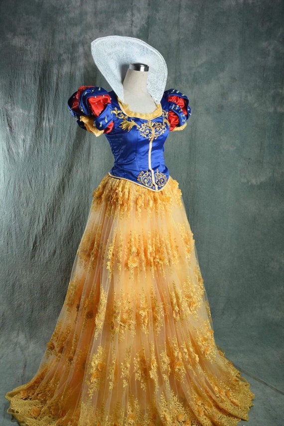 Costume adulto Biancaneve, Principessa Disney, Costume Disney ispirato,  Biancaneve vestito film Disney, -  Italia