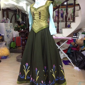 Anna Costume Frozen Costume Cosplay Adult, Frozen 1 Costume Anna, Disney Inspired,