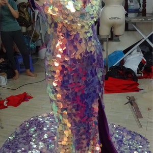 Ariel From the sea, Ariel purple dress, Disney Costume,Ariel Adult Costume, Ariel Sequins Costume,