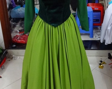 belle green dress cosplay Amazon.com: VintageCos Scarlett O'hara Cosplay Costume Civil War Dress Southern Belle Costume Dress Women Green Ball Gown : Clothing, Shoes & Jewelry