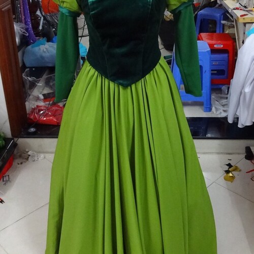 Library Belle Costume Inspired - Green Belle Dress - Beauty and The Beast