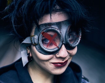 Postapoc Eyewear - LARP Goggles - MadMax Costume - Post Apocalyptic - Cyberpunk Cosplay - Apocalyptic Eye Protection - Burning Man Goggles