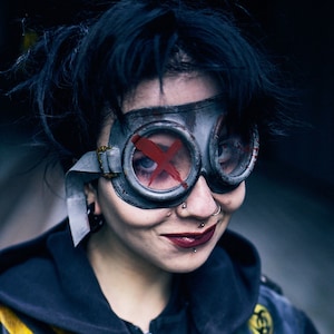 Postapoc Eyewear - LARP Goggles - MadMax Costume - Post Apocalyptic - Cyberpunk Cosplay - Apocalyptic Eye Protection - Burning Man Goggles