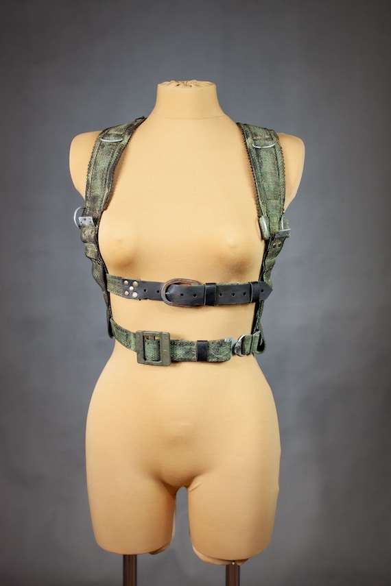 Army Style Harness Military Straps Postapoc Body Harness Post Apocalyptic  Green Tactical Straps LARP Cage Bra Wasteland Lingerie -  Singapore