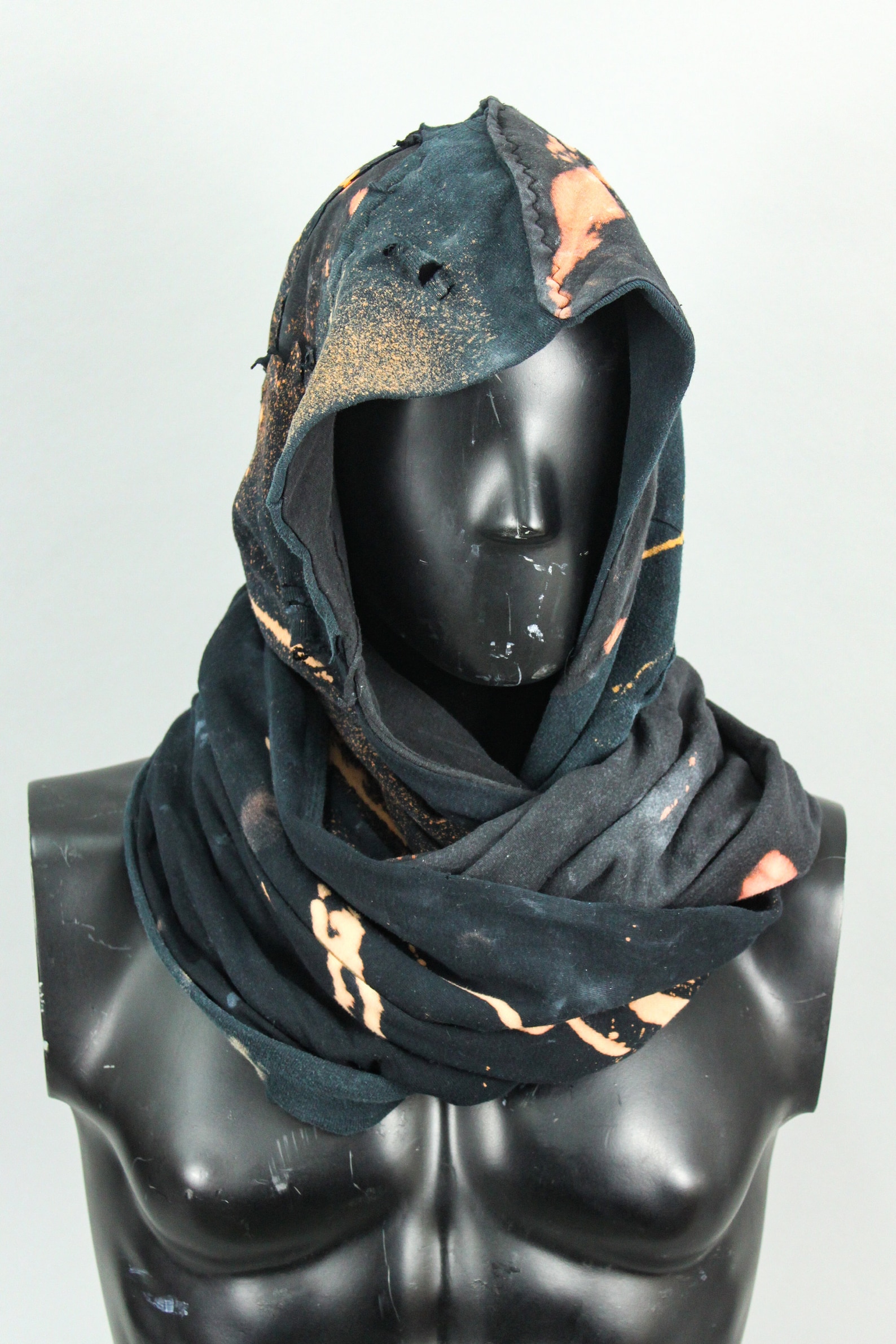 Post Apocalyptic Hood Urban Rebel Scarf Handmade Head Etsy UK