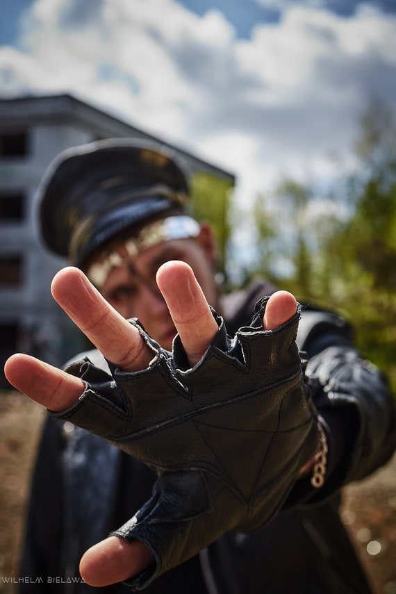 Metal Gloves Spiked Fingers Gloves Fingerless - Etsy