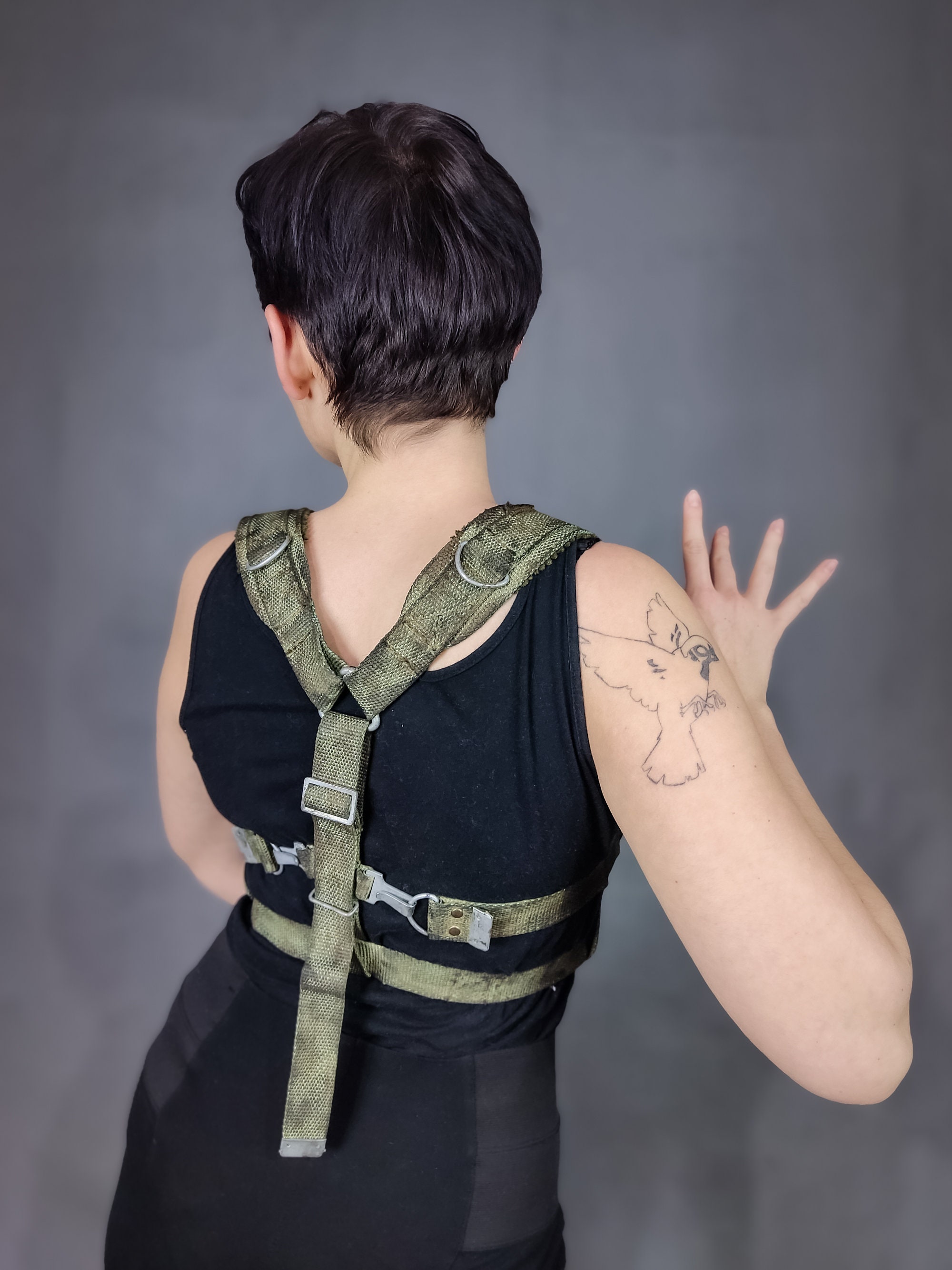Army Style Harness - Military Straps - Postapoc Body Harness