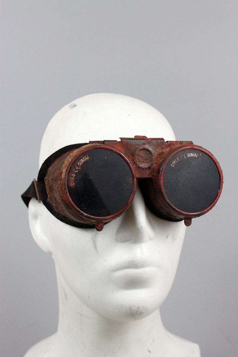 Creepy Goggles Rusty Goggles Extra Pair of Eyes Rocker Etsy