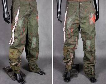 Pantalon cargo post-apocalyptique - Infirmière militaire - Costume d'infirmière des terres désolées - tenue GN faite main - tenue des terres désolées - look ambulancier