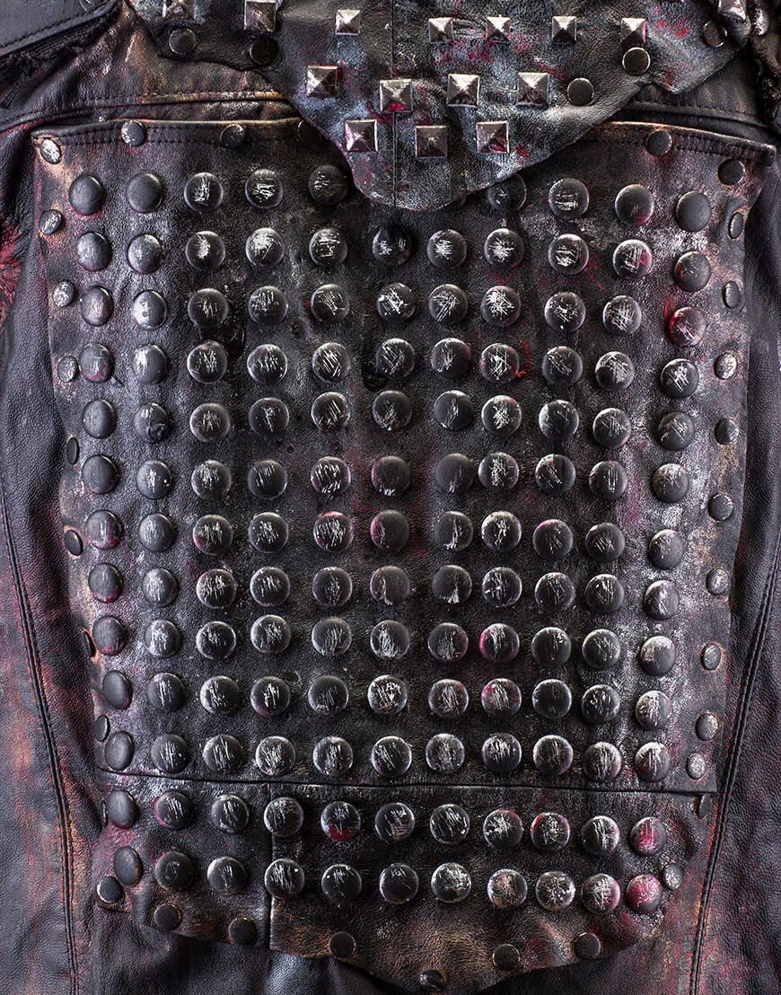 Heavy Metal Vest Studded Mens Vest Leather Vest Burning Etsy