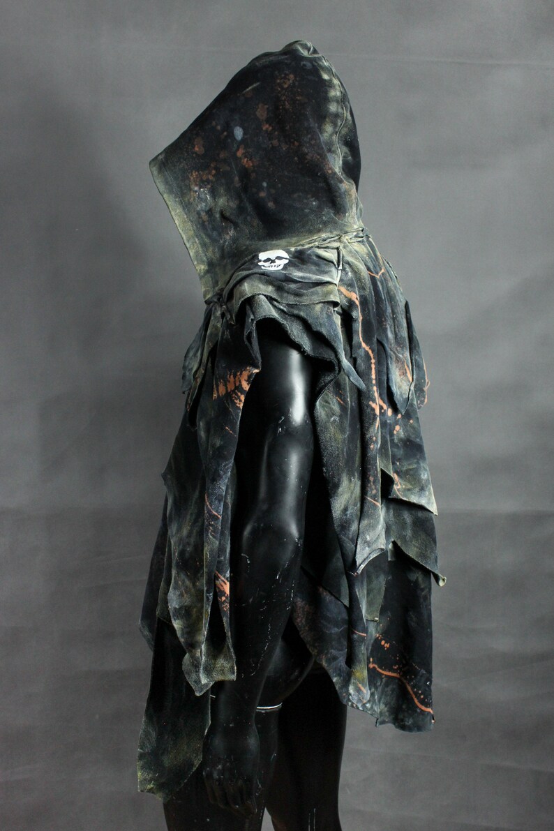 Post Apocalyptic Cowl Postapoc Hood Dystopia Hood Etsy