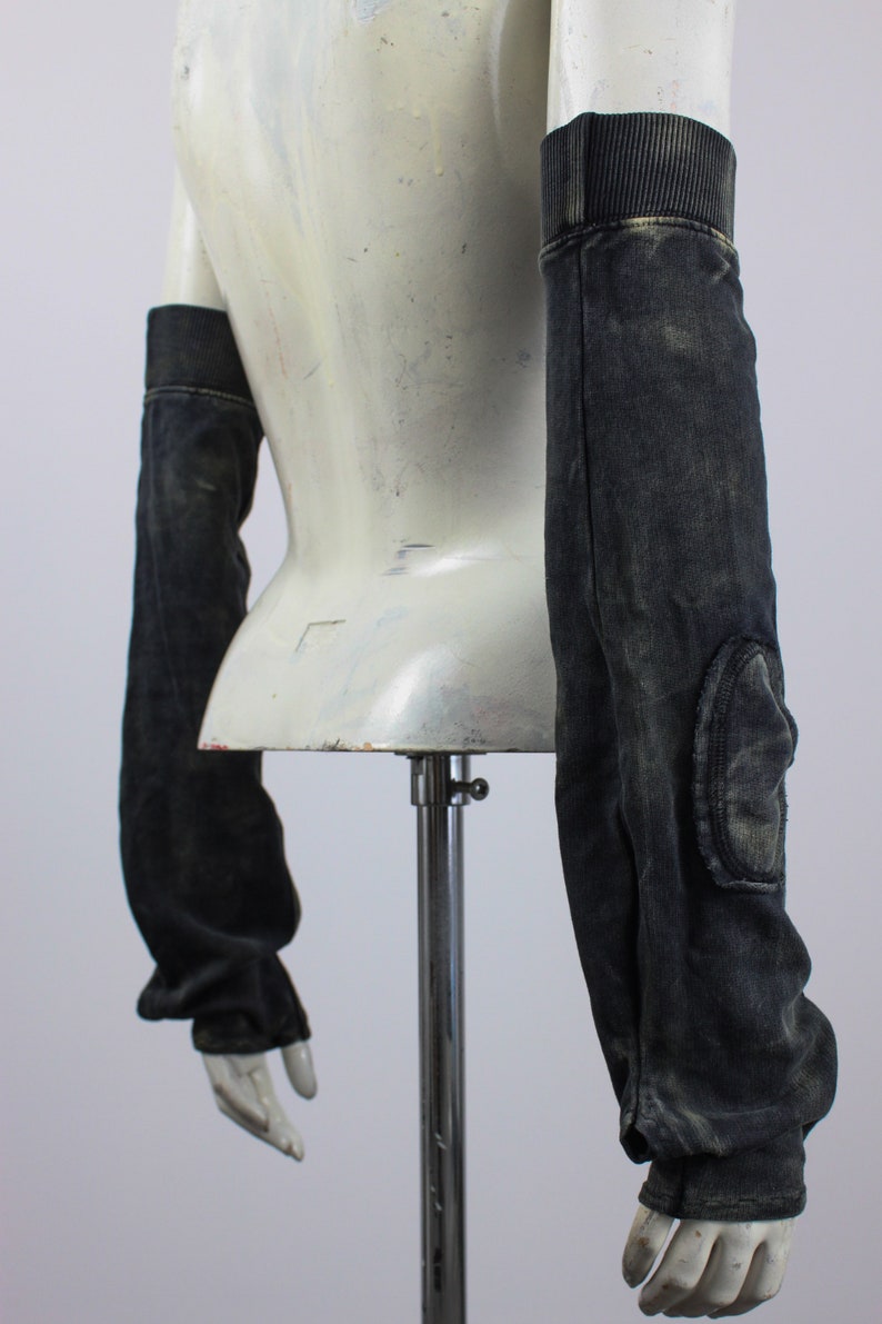 Black Arm Warmers Post Apocalyptic Costume Alternative Etsy