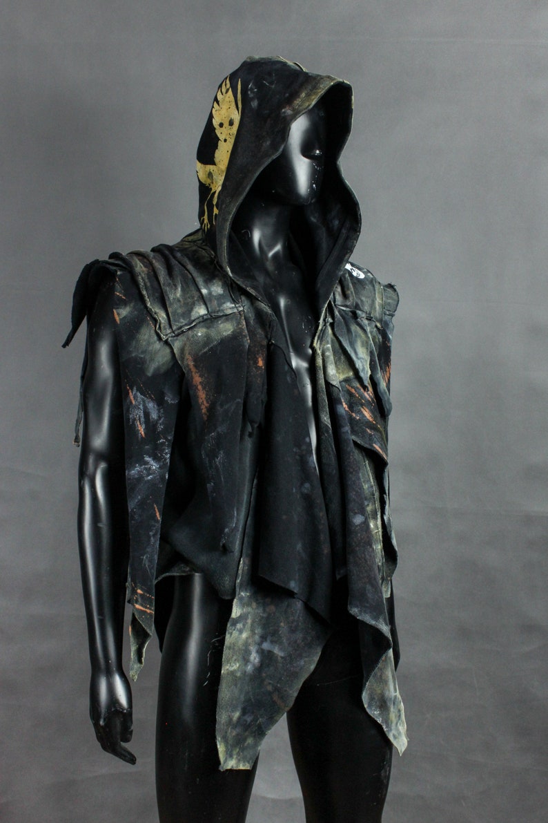 Post Apocalyptic Cowl Postapoc Hood Dystopia Hood Etsy