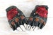 Rotten Roses Gloves - Apocalyptic Gloves - Gloves with Brads - Leather Biker Gloves - Tactical Gloves - Burning Man Accessories - Cosplay 