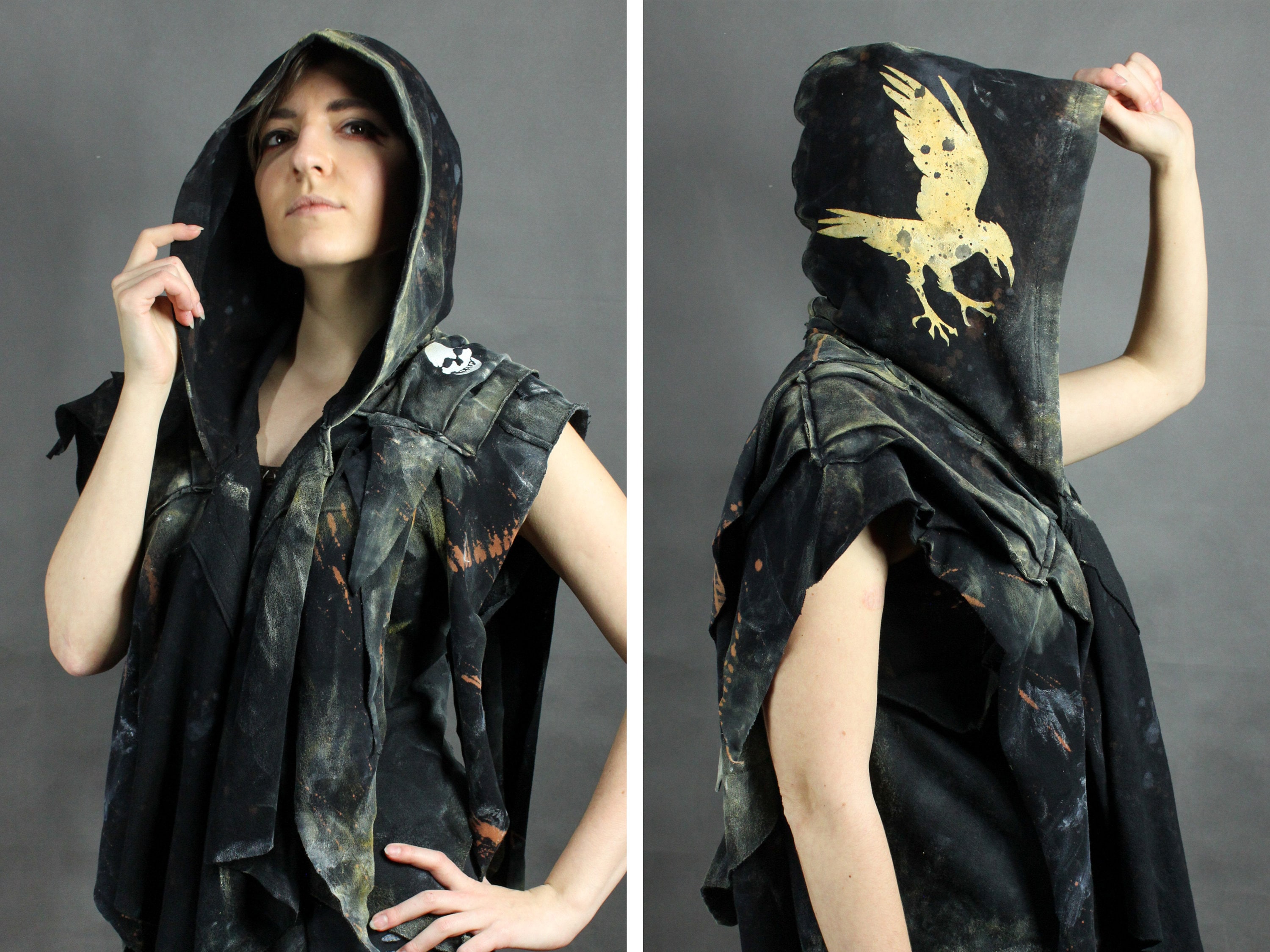 Post Apocalyptic Cowl - Postapoc Hood - Dystopia Hood