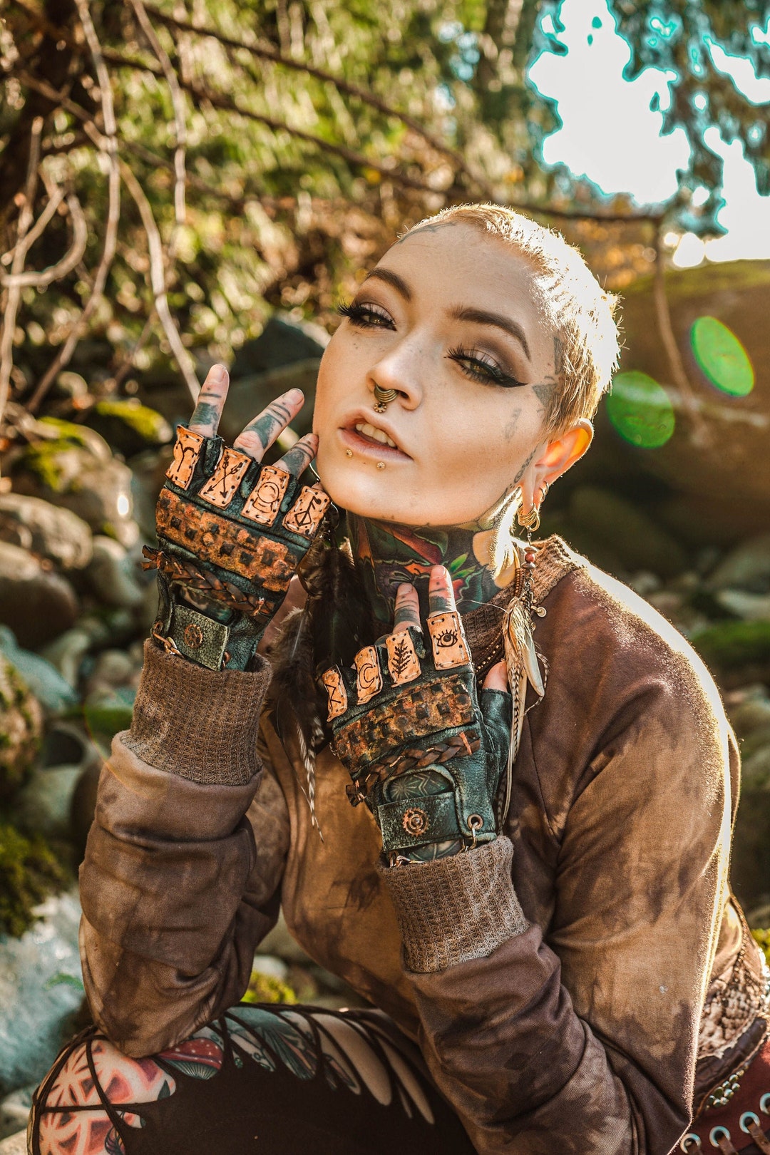 Mad Max Gloves  Post Apocalyptic Gloves  Leather Gloves  - Etsy