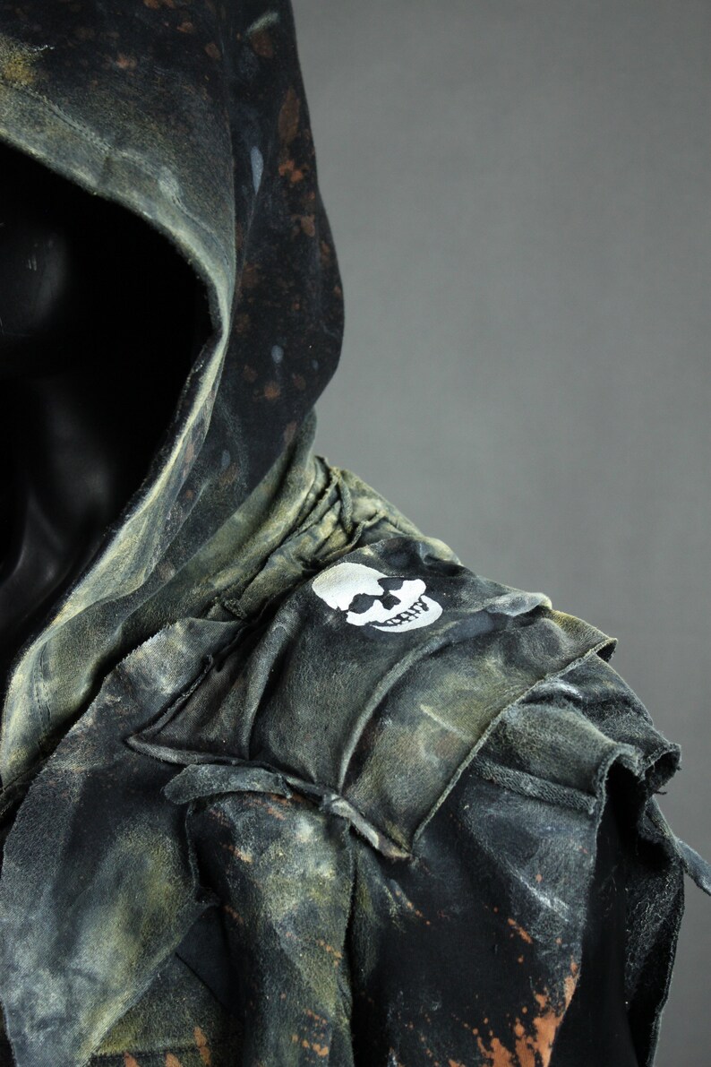 Post Apocalyptic Cowl Postapoc Hood Dystopia Hood Etsy