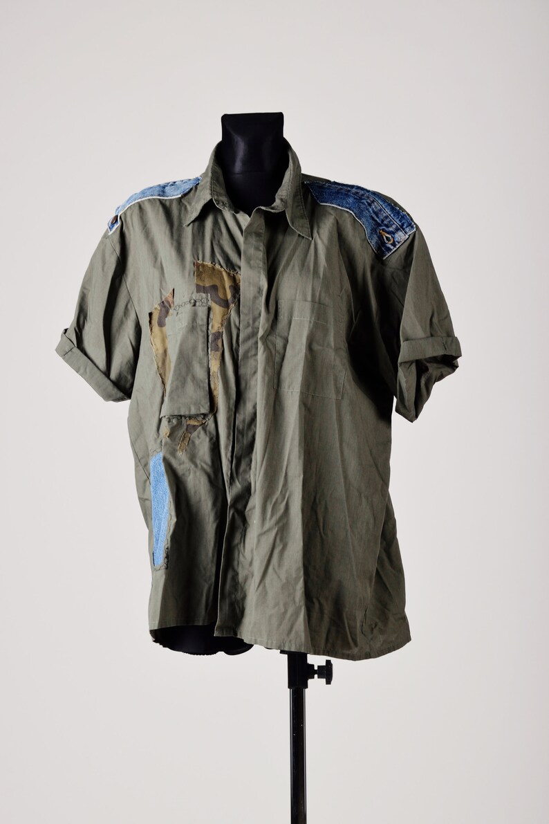 Post Apocalyptic Shirt Wasteland Style Military Clothing Etsy