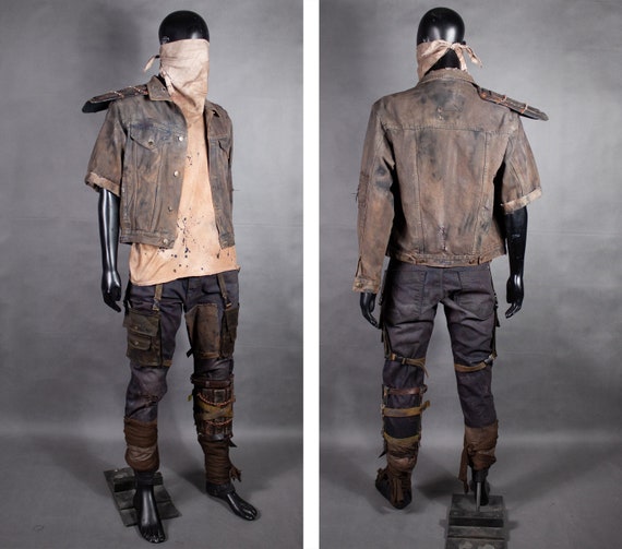 FULL COSTUME Road Warrior Postapoc Outfit Handmade LARP Costume Madmax  Cosplay Fury Road Set Wasteland Reporter Costume Base 