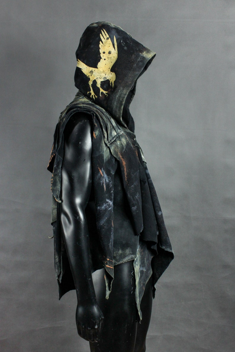 Post Apocalyptic Cowl Postapoc Hood Dystopia Hood Etsy