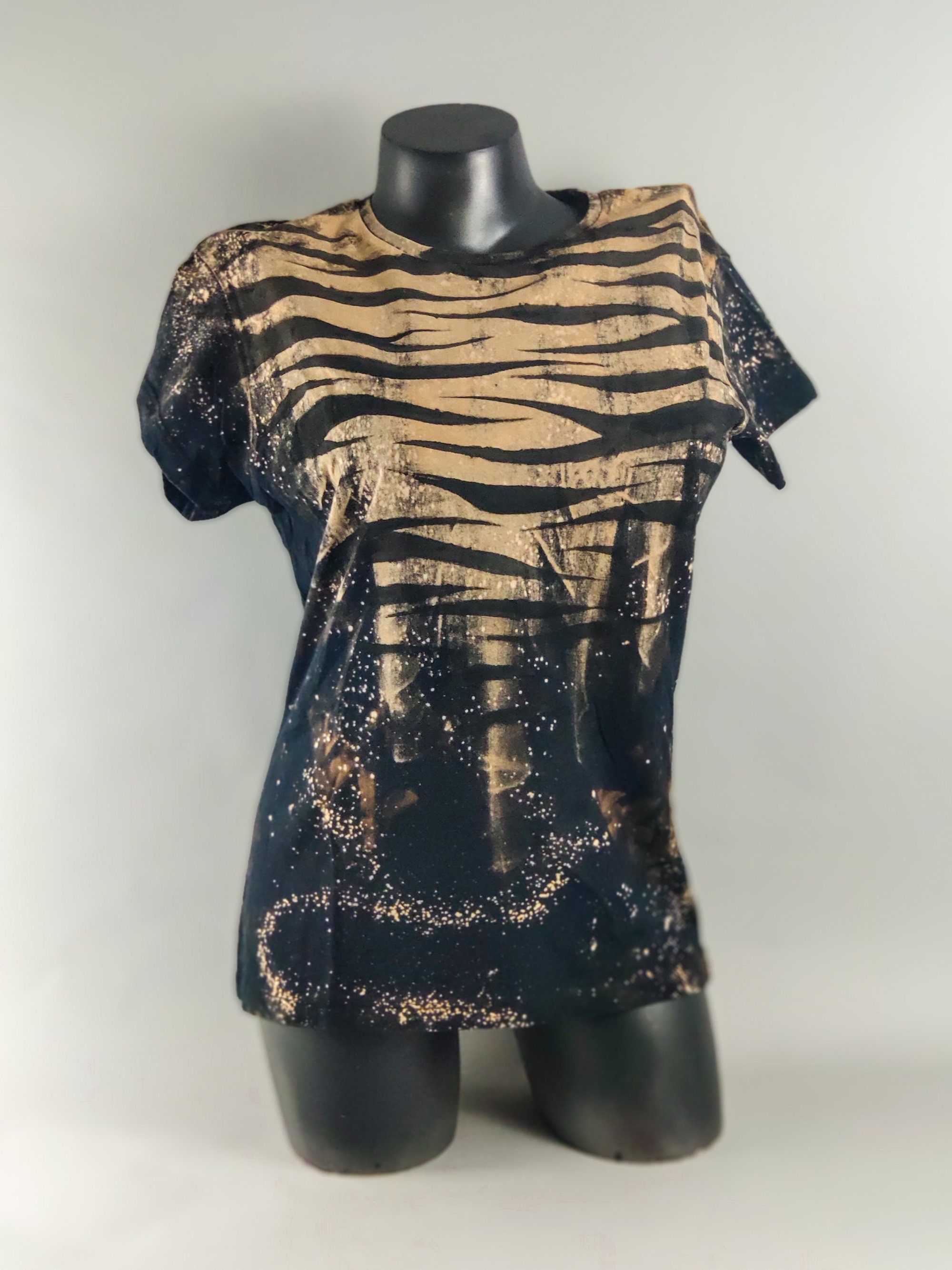 Post-apocalyptic Top Tiger Striped Tee Wildcat T-shirt - Etsy