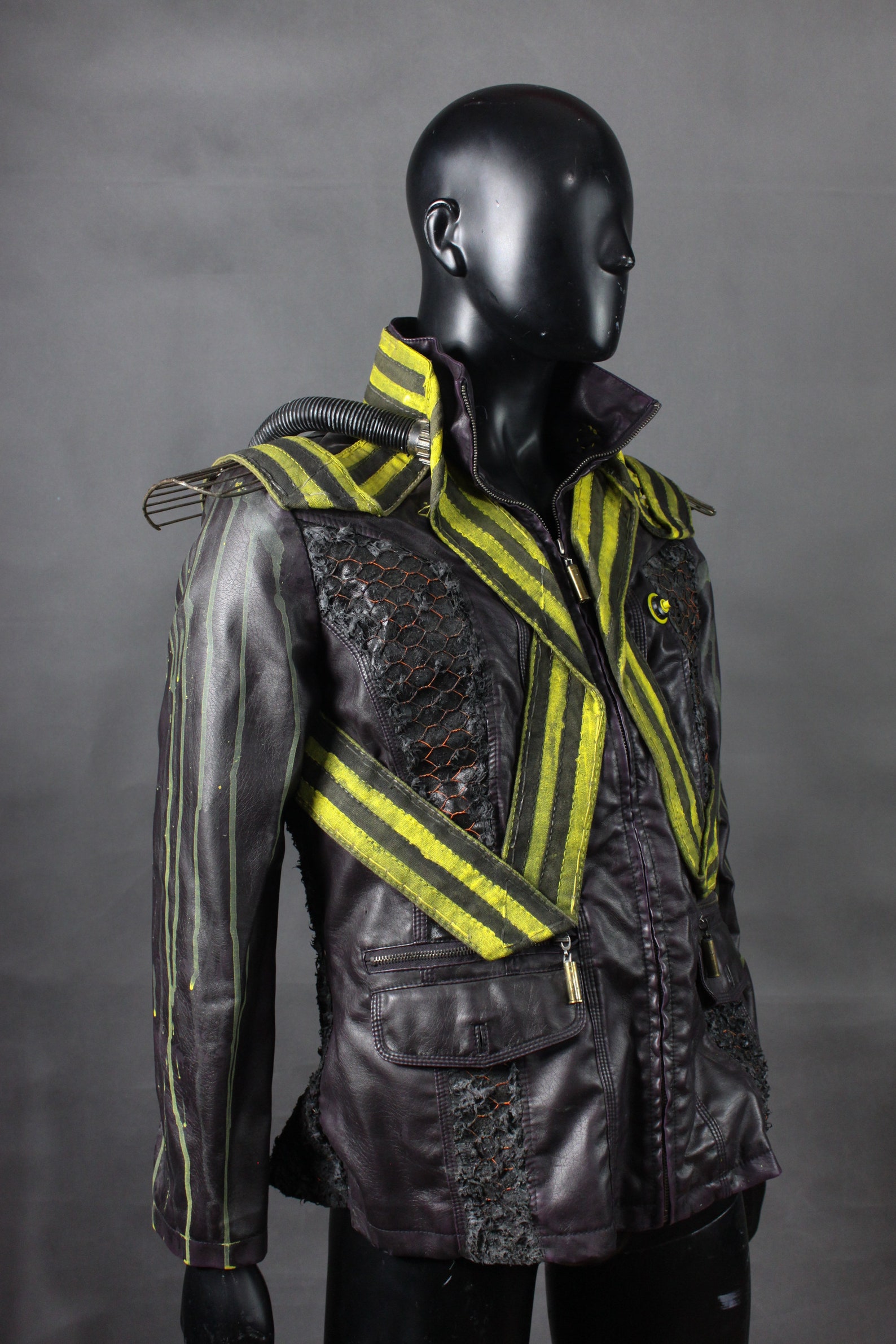 Post Apocalyptic Jacket Postapoc Costume Biohazard Jacket Etsy