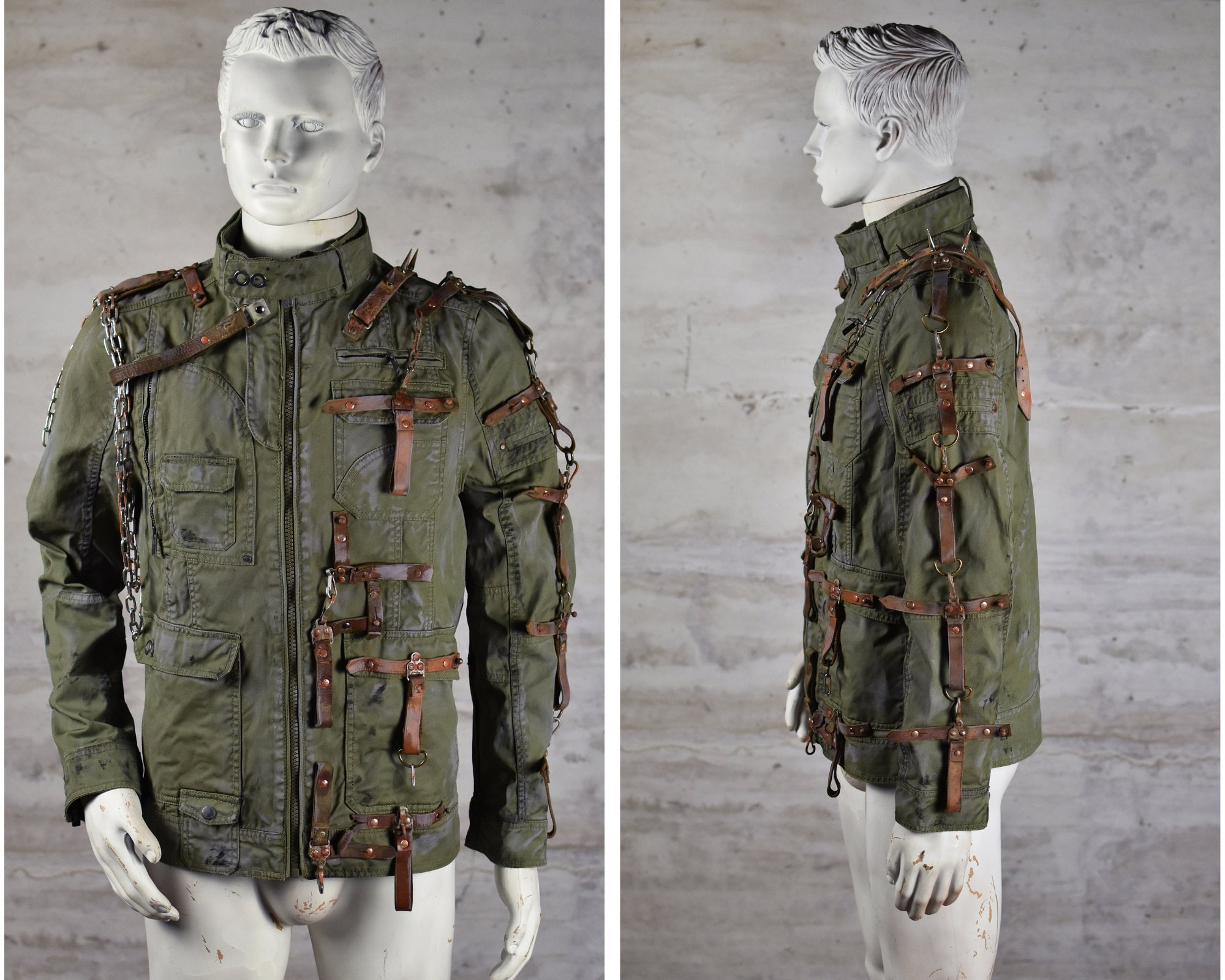 8archive military design jacket DD-214 Alumni with Service Ribbon Embroidered Special