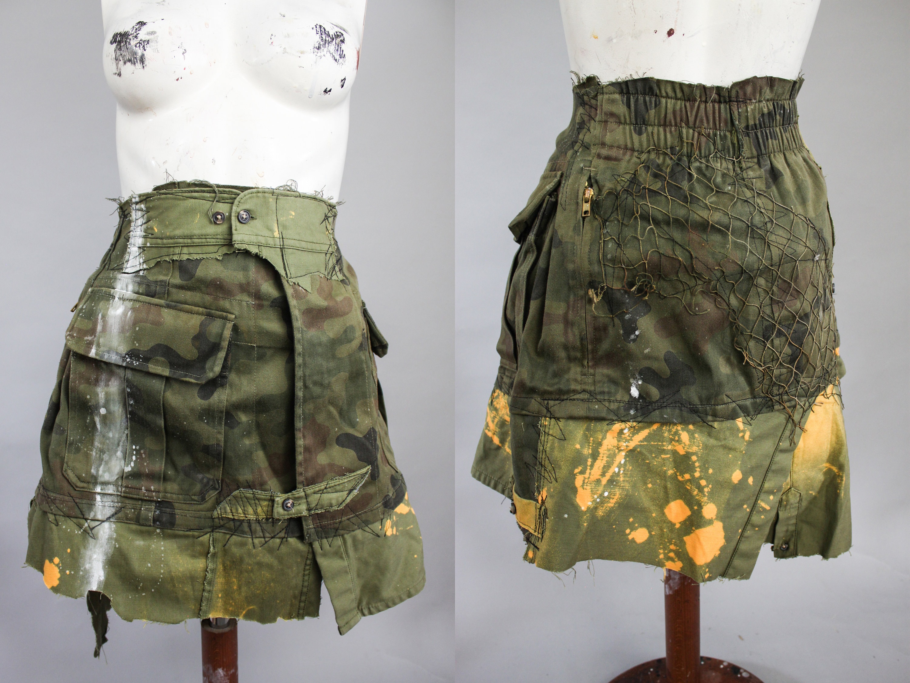 Military Skirt - Etsy