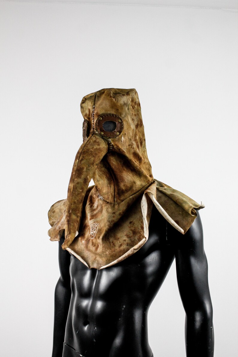 Post Apocalyptic Hood Plague Doctor Mask Handmade Etsy