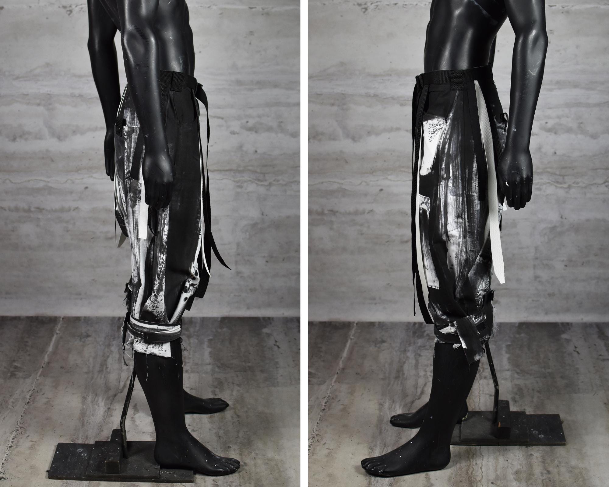 Cyberpunk Wide-leg Pants – Adjustable Techwear Trousers
