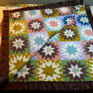 Fleece Blanket - Patchwork Print