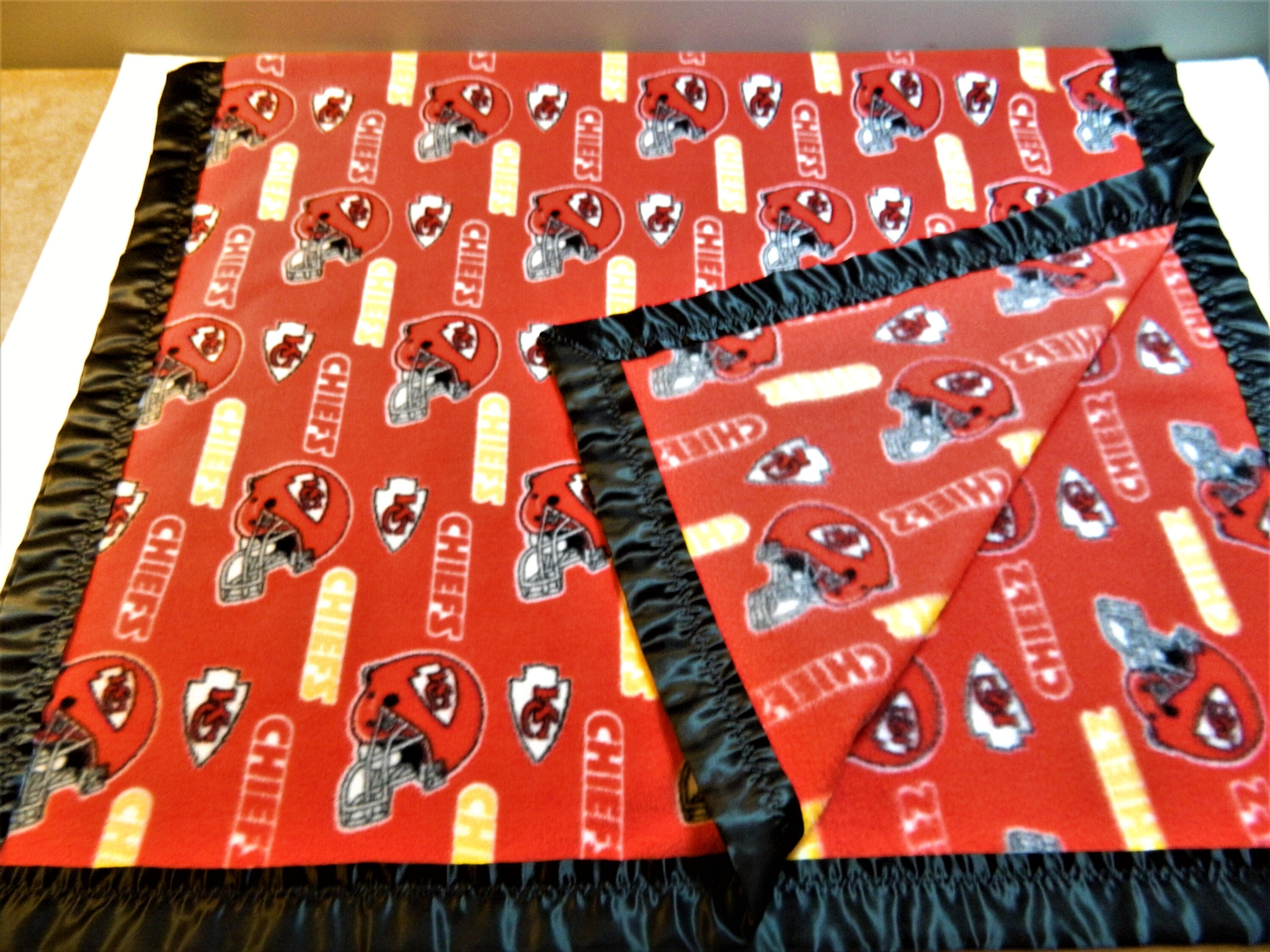 Fleece Blanket Kansas City Chiefs Licensed Trademark NFL Etsy UK