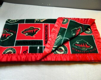 Fleece Blanket - Minnesota Wild Licensed Trademark NHL