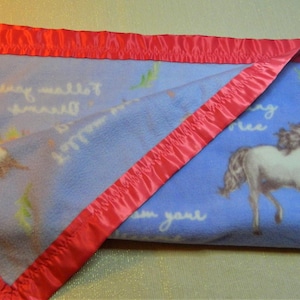 Fleece Blanket - Unicorn Running Free