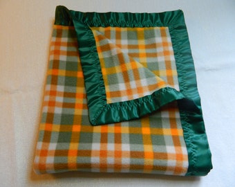 Fleece Blanket - Fall Plaid