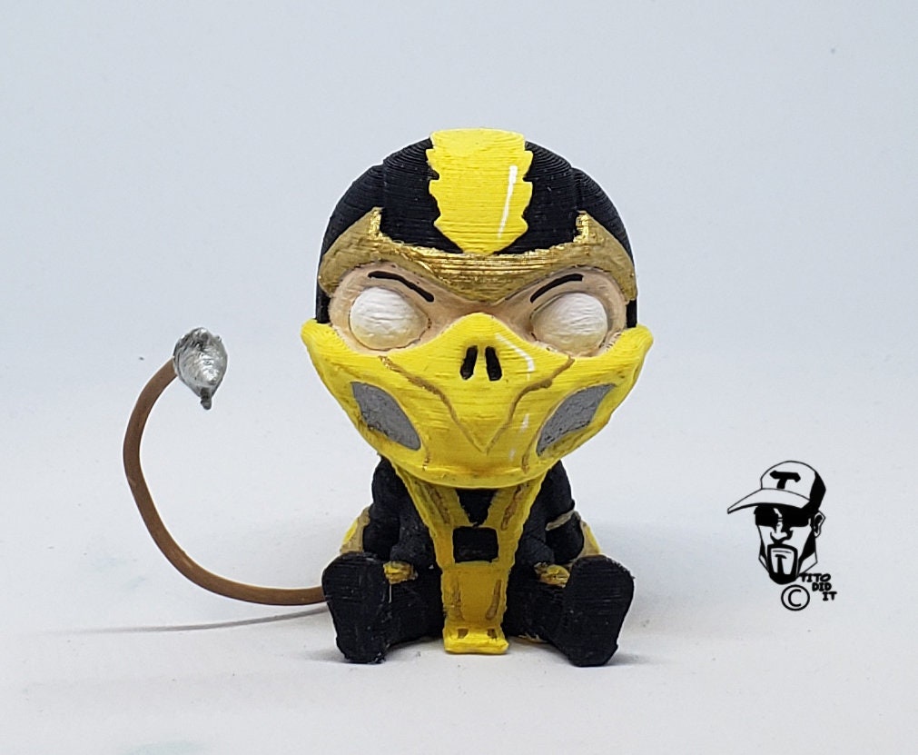 Scorpion Mortal Kombat Bebe Etsy