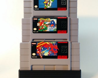 SNES Cartridge Display Tower