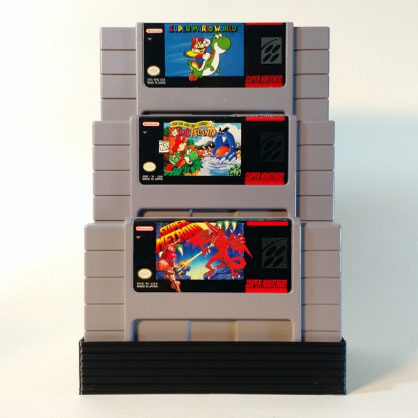 SNES Cartridge Display Tower