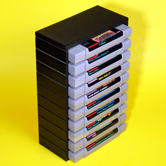 Stackable SNES Cart Organizer