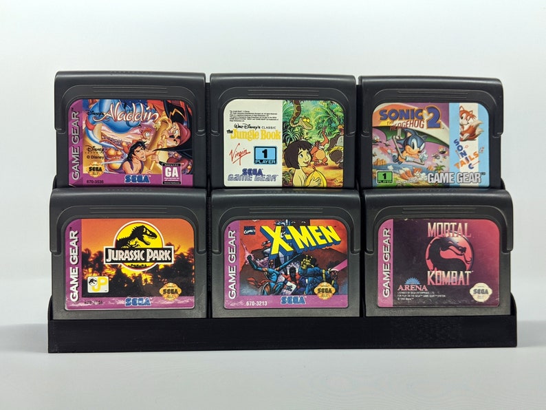 Game Gear Cartridge Display Tower Store and Display Your GameGear Collection!