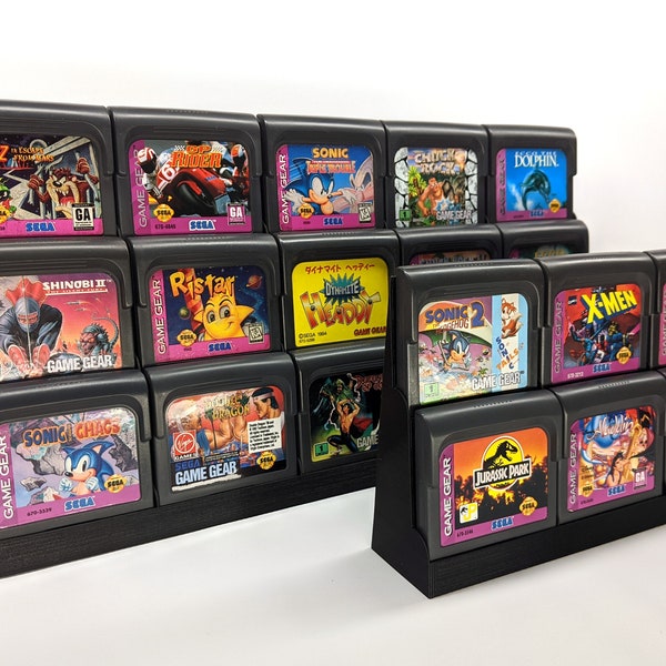 Game Gear Cartridge Display Tower - Store and Display Your GameGear Collection!