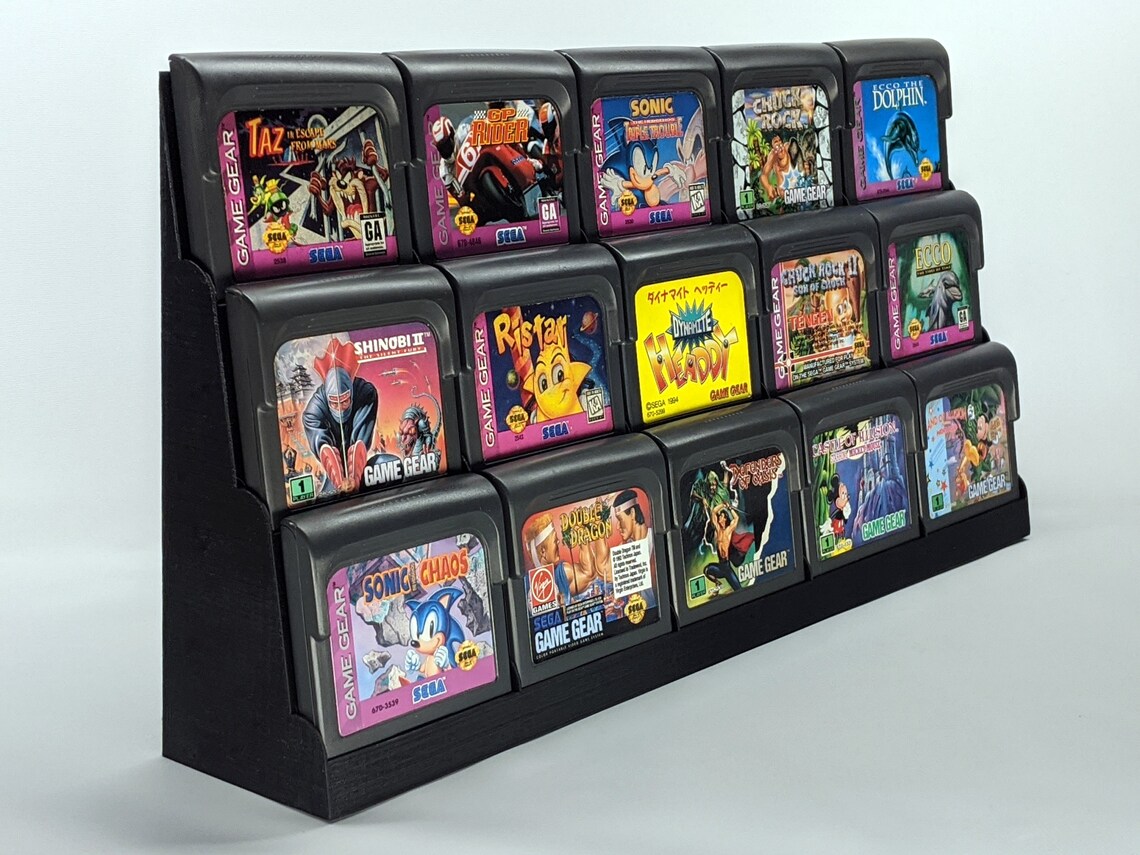 Game Gear Cartridge Display Tower Store and Display Your Etsy