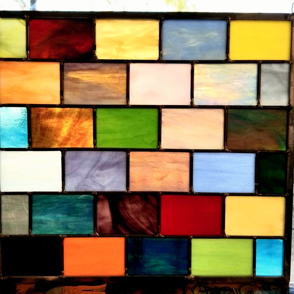 Plastic Stained Glass Panels Etsy