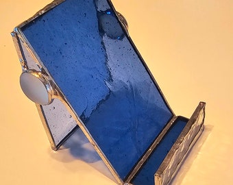 Stained glass business card holder.