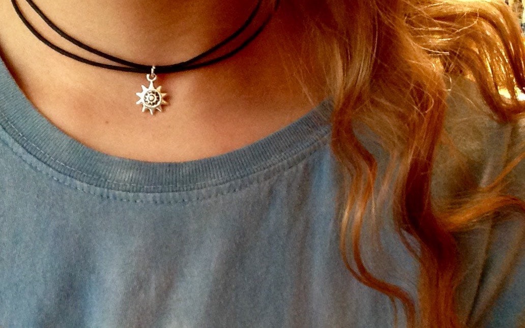 Réglable Double Wrapped Choker Black Cord Choker Necklace Etsy