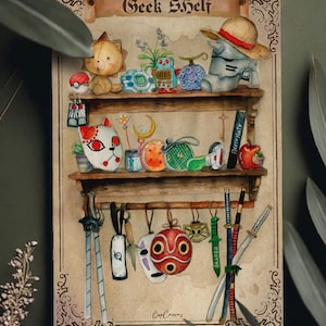Kunstwand aus Anime, One Piece, Fullmetal, Death Note und vielem mehr