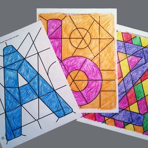 62 páginas para colorear con actividades de reconocimiento de números y letras