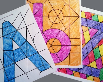 62 Alphabet & Number Recognition Coloring Activity Pages