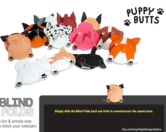 Blind Folds 12 Puppy Butts Printable Paper Webcam Covers - Etsy Blind Folds 12 Puppy Butts Printable Paper Webcam Covers - Etsy